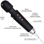 Cordless Rechargeable Body Massager | Electric Handheld Massager for Pain Relief Waterproof Massager | Portable Massage Wand | Flexible Neck for Men Women