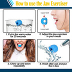 Jawline Exerciser Jawline Shaper | Premium Jaw Exerciser Tool for Double Chin Reduction & Facial Muscle Toning | Food-Grade Silicone | Jawline Training & Mewing Exercise | Suitable for Men & Women